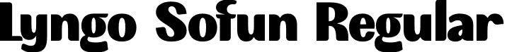 Lyngo Sofun Regular font | Lyngo-Sofun.otf