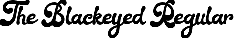 The Blackeyed Regular font | The-Blackeyed.otf