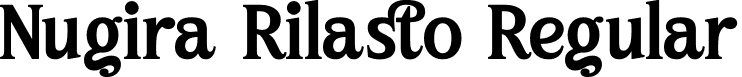 Nugira Rilasto Regular font | Nugira-Rilasto.otf