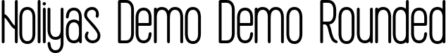 Holiyas Demo Demo Rounded font | holiyasdemorounded-vn21e.otf