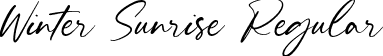 Winter Sunrise Regular font | WinterSunrise-mLlV9.ttf