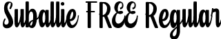 Suballie FREE Regular font | Suballie FREE.otf