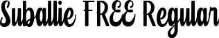 Suballie FREE Regular font | Suballie FREE.ttf