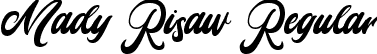 Mady Risaw Regular font | MadyRisaw-K7OOZ.ttf