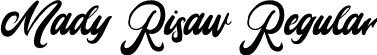 Mady Risaw Regular font | MadyRisaw-MVOOB.otf