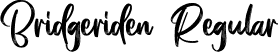 Bridgeriden Regular font | BridgeridenRegular-rg8Kx.ttf