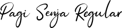 Pagi Senja Regular font | PagiSenja-rg8pK.ttf