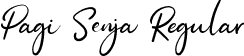 Pagi Senja Regular font | PagiSenja-YzAWL.otf