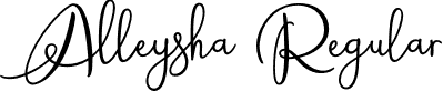 Alleysha Regular font | Alleysha.ttf