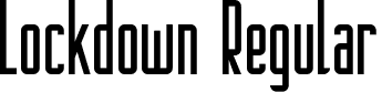 Lockdown Regular font | Lockdown.ttf