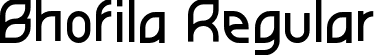 Bhofila Regular font | Bhofila.otf