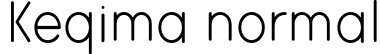 Keqima normal font | Keqima.otf