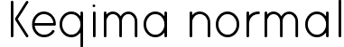 Keqima normal font | Keqima.ttf