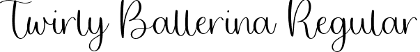 Twirly Ballerina Regular font | Twirly Ballerina.ttf