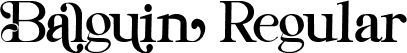 Balguin Regular font | Balguin.ttf