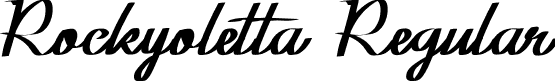 Rockyoletta Regular font | Rockyoletta Script Fonts.otf