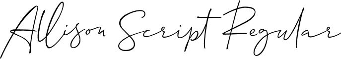 Allison Script Regular font | Allison_Script.otf