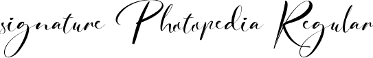 signature Photopedia Regular font | SignaturePhotopedia-yw39Z.ttf