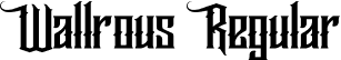 Wallrous Regular font | Wallrous.otf