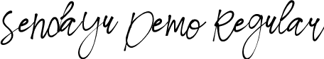 Sendayu Demo Regular font | SendayuDemoRegular.ttf