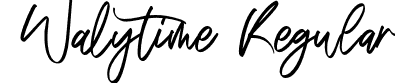 Walytime Regular font | Walytime.otf