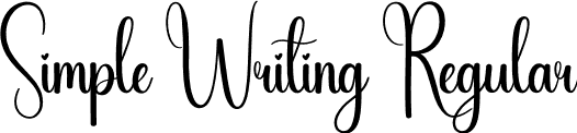 Simple Writing Regular font | Simple-Writing.otf