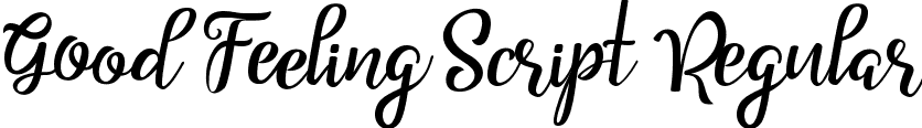 Good Feeling Script Regular font | Good Feeling Script Demo.ttf