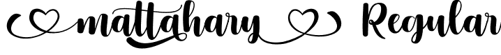 Mattahary Regular font | Mattahary-Wyqzn.otf