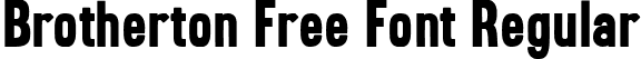 Brotherton Free Font Regular font | Brotherton Free Font.ttf