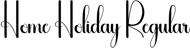 Home Holiday Regular font | Home-Holiday.otf