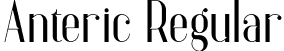 Anteric Regular font | Anteric-qZYWl.otf