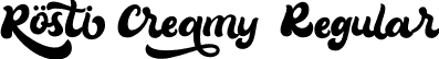 RostiCreamy Regular font | Rosticreamy-L3EvG.otf