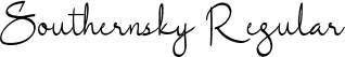 Southernsky Regular font | Southernsky.ttf