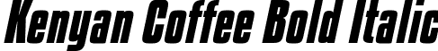 Kenyan Coffee Bold Italic font | kenyan coffee bd it.ttf