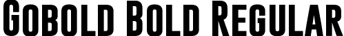 Gobold Bold Regular font | Gobold Bold.otf