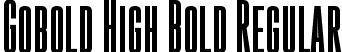 Gobold High Bold Regular font | Gobold High Bold.otf