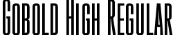 Gobold High Regular font | Gobold High.otf