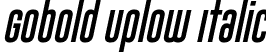 Gobold Uplow Italic font | Gobold Uplow Italic.otf