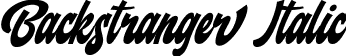 Backstranger Italic font | BackstrangerItalic.ttf