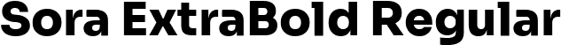 Sora ExtraBold Regular font | Sora-ExtraBold.ttf