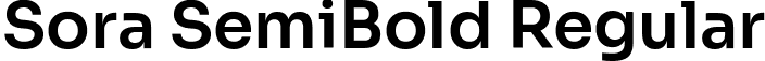 Sora SemiBold Regular font | Sora-SemiBold.ttf