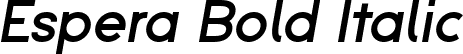 Espera Bold Italic font | Espera-BoldItalic.ttf