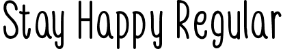 Stay Happy Regular font | Stay Happy.otf