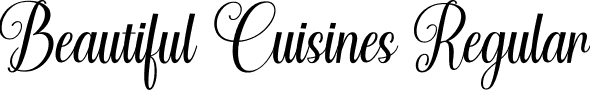 Beautiful Cuisines Regular font | Beautiful Cuisines.otf