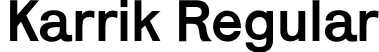 Karrik Regular font | Karrik-Regular.otf