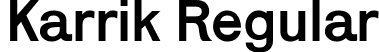 Karrik Regular font | Karrik-Regular.ttf