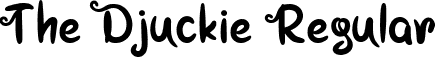 The Djuckie Regular font | TheDjuckie-x3nYj.ttf