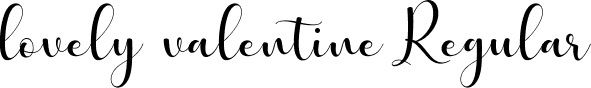 lovely valentine Regular font | Lovely Valentine Free.ttf