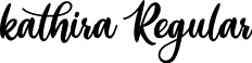 kathira Regular font | kathira.otf