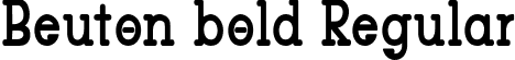 Beuton bold Regular font | beuton bold.otf